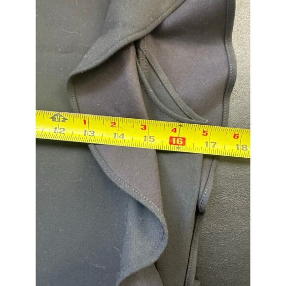 Zara Flutter Sleeves Dress Mini Straight Silhouette Scoop Neck Black Size Medium - Picture 8 of 9